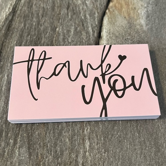 Thank You Cards 25 pcs Pink - Picture 2 of 7